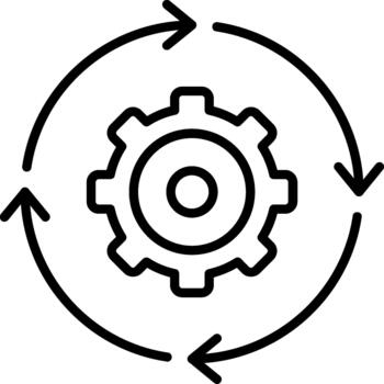 Streamlined Work Process vector