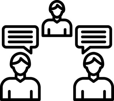 Structured Discussion Format vector