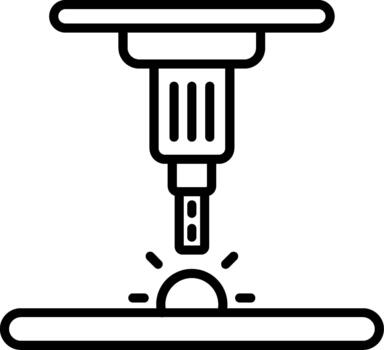 Automated CNC Machine vector