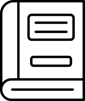 Lined Craft Notebook vector