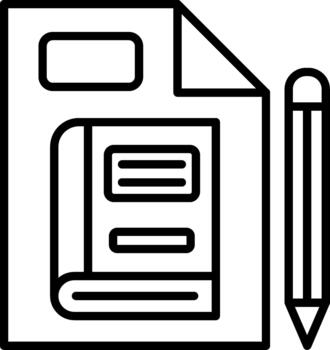 Student Notebook Sheet vector