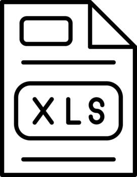 Xls Spreadsheet File vector