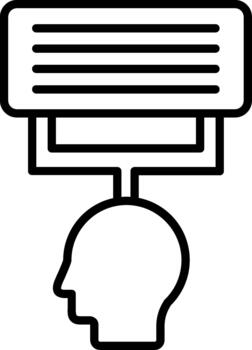 cognitivo pensando proceso vector