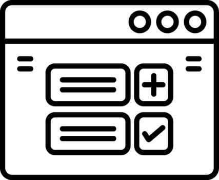 Interactive Online Quiz vector