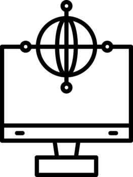 digital red plataforma vector