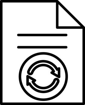 Manual Refresh Button vector