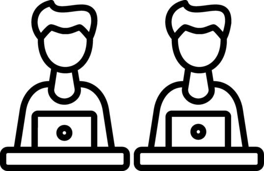 Multiple Working Employees vector