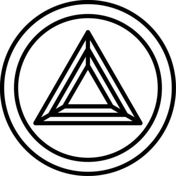 Mysterious Triangular Symbol vector