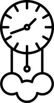 Digital Time Clock vector
