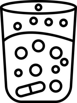 Effervescent Dissolving Tablet vector