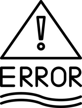 Server Error Message vector
