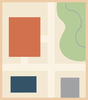 moderno resumen composición con geométrico formas y orgánico formularios vector