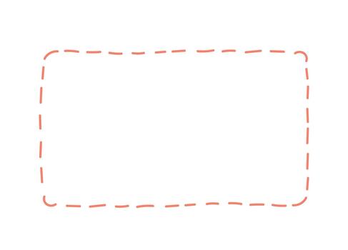 Dashed Rounded Rectangle Frame vector