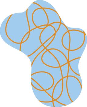 resumen gota con enredado líneas vector