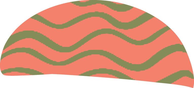 resumen redondeado forma con olas vector