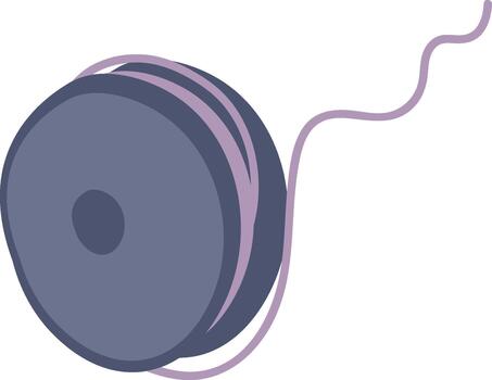 Flat YoYo with Curved String vector