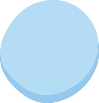 Rounded Blob Shape with Shadow vector