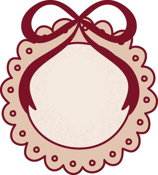 grunge redondo marco con arco vector