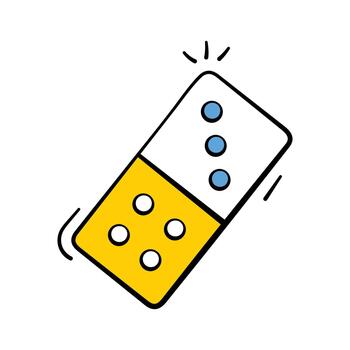 Rolling dice game icon, perfect for gaming,. vector