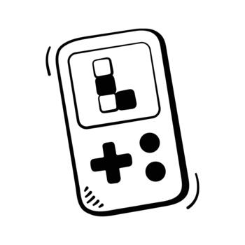 A portable gaming console for playing games on the go.., vector