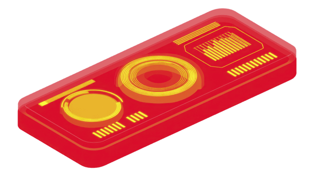 futurista rojo circuito tablero con brillante amarillo líneas, digital interfaz, y resumen tecnología diseño, Perfecto para innovación, electrónica, y moderno tecnología conceptos png