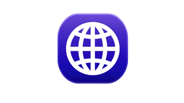 Globe internet web icon symbol blue digital technology network communication Globe internet web icon symbol blue gradient square button representing digital technology and global network png