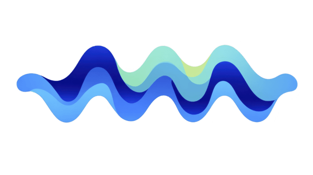 astratto blu onda modello fluido Linee moderno design pendenza colore liscio curve digitale arte creativo sfondo dinamico movimento vivace minimo stile png