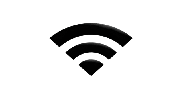 Wi-Fi simbolo nero icona senza fili Internet segnale minimalista design isolato su trasparente sfondo moderno comunicazione tecnologia concetto connettività digitale Rete semplice stile png