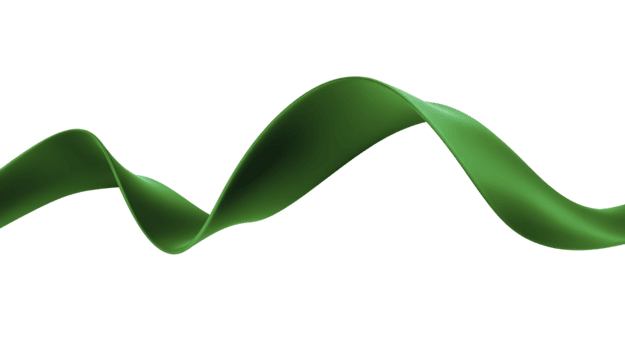 grön Vinka abstrakt band slät kurva isolerat på transparent bakgrund modern design strömmande form dynamisk rörelse kreativ element elegant digital konst png