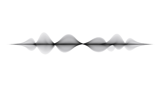 abstrakt ljud Vinka svart och vit slät kurva digital konst minimal stil isolerat transparent bakgrund modern teknologi reflexion lugna elegant trogen kreativ symmetrisk grafisk design png