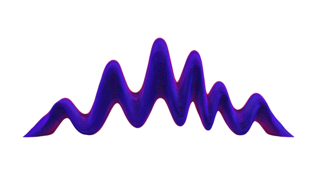 abstrakt Vinka mönster med vibrerande lila och rosa lutning, slät strömmande rader, digital konst stil, isolerat på genomskinlighet bakgrund, modern och dynamisk visuell, energisk och trogen humör png
