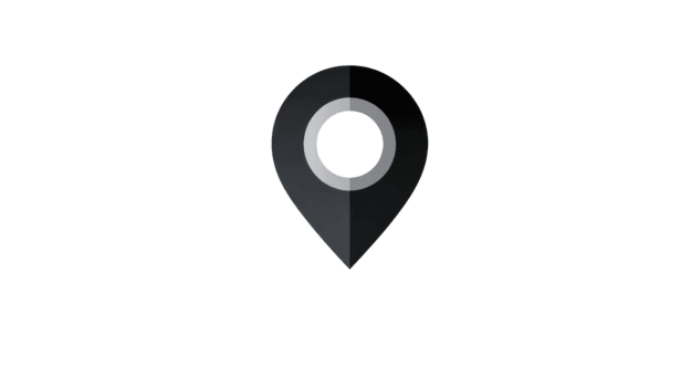 Posizione perno icona nero e grigio isolato su trasparente sfondo semplice piatto design navigazione simbolo moderno stile utile per carta geografica viaggio e direzione concetti png