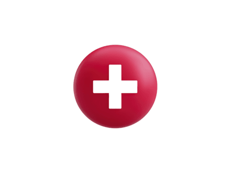 Red round button with black cross symbol isolated transparency background Red round button with black cross symbol isolated transparency background symbolizing medical help emergency or healthcare png
