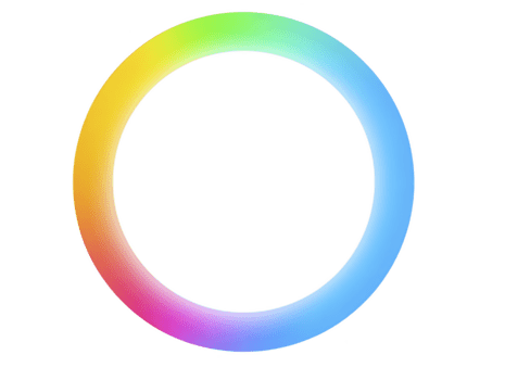 bunt Gradient Kreis glatt Regenbogen Ring abstrakt runden gestalten beschwingt Spektrum modern Design isoliert auf transparent Hintergrund kreativ Digital Kunst heiter und dynamisch png