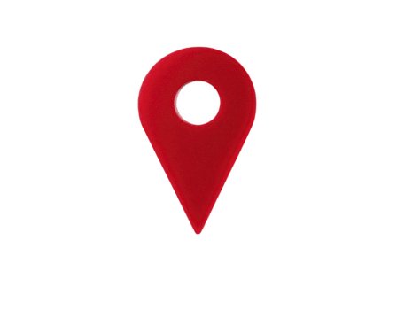 rosso Posizione perno icona navigazione marcatore carta geografica simbolo isolato su trasparente sfondo Usato per viaggio direzione e destinazione concetti semplice e moderno design png