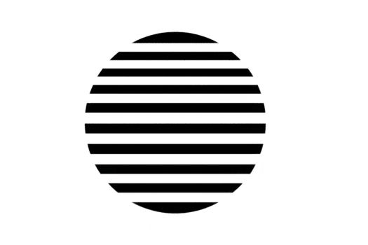 Preto oval forma com horizontal listras, abstrato geométrico projeto, moderno mínimo estilo, isolado em transparente fundo, adequado para digital arte, criativo projetos, ou gráfico elementos png