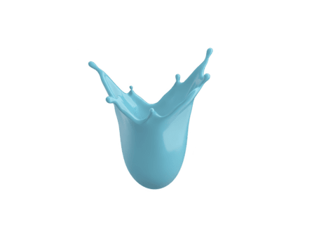 blå flytande stänk isolerat på genomskinlighet bakgrund dynamisk rörelse abstrakt form slät textur kreativ design element vätska konst modern begrepp rena och färsk känsla png