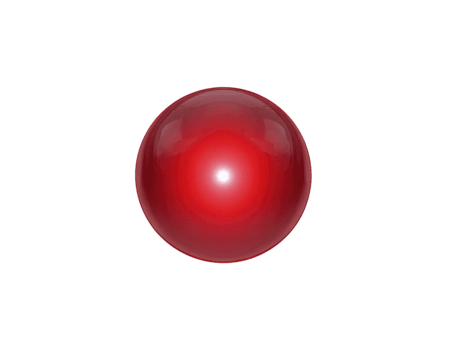 röd glansig sfär med skinande reflekterande yta, isolerat på transparent bakgrund, enkel geometrisk form, modern och minimalistisk, vibrerande och öga fångst design png