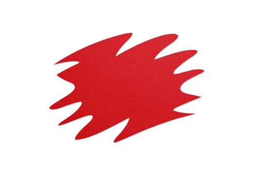 rosso astratto forma frastagliato bordo isolato su trasparente sfondo moderno design elemento strutturato superficie grassetto colore creativo grafico dinamico modulo energico stile artistico accento png