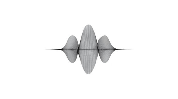 abstrato som aceno, simétrico Preto e branco forma de onda, minimalista projeto, isolado em transparente fundo, moderno digital arte, tecnologia conceito, calma e equilibrado visual png