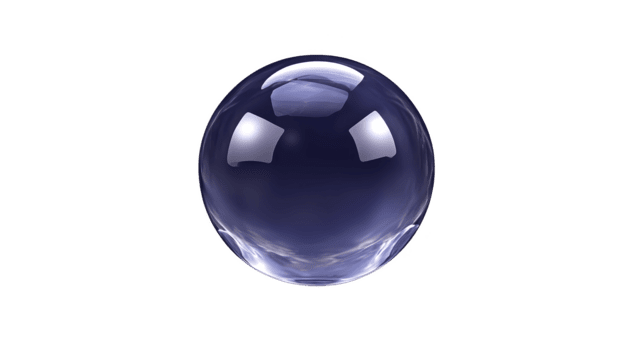 trasparente bicchiere sfera con riflessivo superficie isolato su trasparenza sfondo mostrando chiaro liscio e brillante struttura Perfetto per design scienza o fantasia concetti png