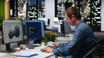 juego desarrollador utiliza programa a diseño astronave estación utilizando profundo aprendiendo, futurista ambiente mejorado por máquina aprendizaje establecido soluciones y nube informática. cámara b. video