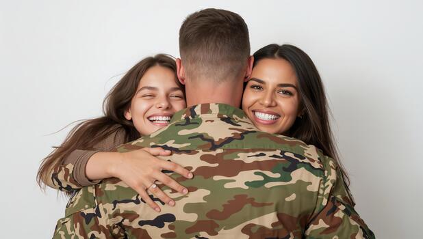 Families Reunited With Joy After Deployment at a Military Homecoming Event photo