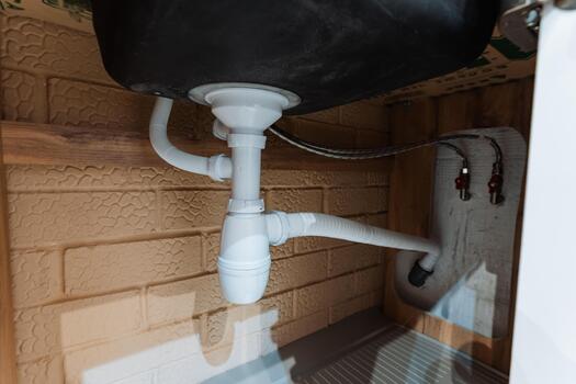 clear controls and accessible piping, accessible plumbing fittings and visible shutoff valves for convenience, userfriendly pipe configuration with exposed components and easy controls photo