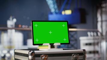 isolerat attrapp skärm med prediktiv underhåll och prestanda instrumentbräda system, optimerande borrning rigg drift och minska driftstopp. industriell petroleum extraktion. video