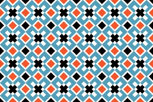 Abstract background with rhombs and X shapes vector