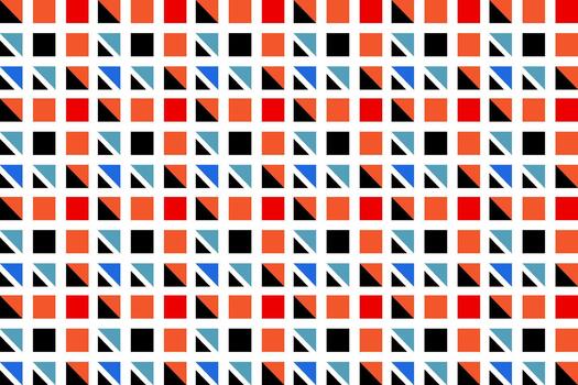 Abstract geometric colorful pattern background with squares and triangles vector