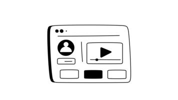 animated icon symbolizing tools for managing and organizing website content video