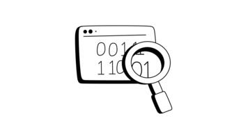 Get this amazing animated icon of scan coding in modern style video