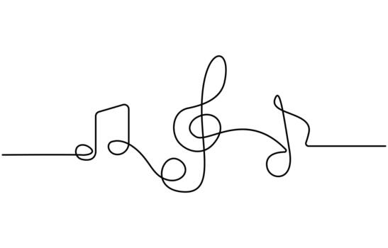 Musical notes collection with various symbols isolated on white background vector